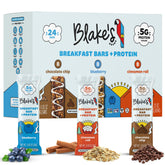 Blake's Seed Based Breakfast Bars Variety Pack in the box, ready for busy mornings.