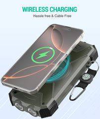 BLAVOR solar panel charging outdoors for rapid recharging in sunlight.