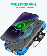BLAVOR solar power bank 20W USB-C port for fast charging on the move.