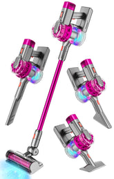BLAXTEM 4-in-1 kids vacuum with lights and sounds promotes engaging pretend cleaning.