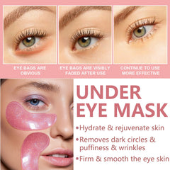 BliBling Under Eye Patches hydrogel on skin to reduce puffiness