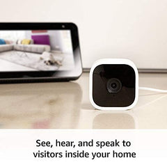 Blink Mini night vision captures clear indoor scenes in low light.