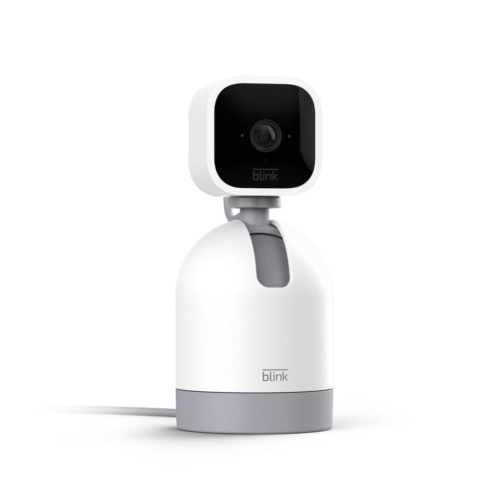 Blink Mini Pan-Tilt Camera front view for wide room monitoring