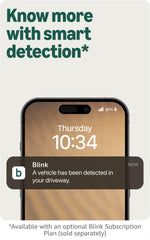 Blink Outdoor 2K+ color vision low-light preserves color video with minimal ambient light.