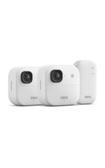 Blink Outdoor 2K+ front-door view captures clear color video for porch monitoring at dusk.