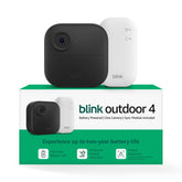 Blink Outdoor 4 camera mounted on porch capturing 1080p HD video for porch surveillance.