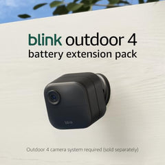 Blink Outdoor Battery Extension Pack mounted indoors or outdoors for ongoing surveillance.