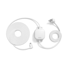 Blink weather-resistant 13ft power adapter powering outdoor cameras reliably.