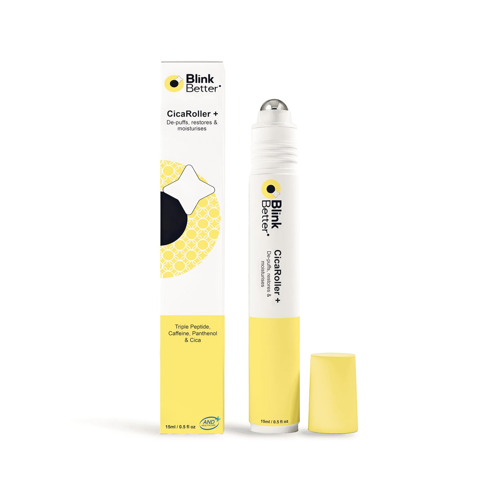 BlinkBetter CicaRoller depuffing with cooling action for refreshed under-eye skin