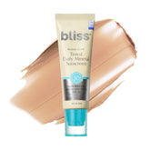 Bliss Block Star SPF 30 bottle pour shows silky texture for lightweight daily protection.