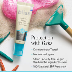 Bliss Block Star SPF 30 natural finish on diverse complexions.