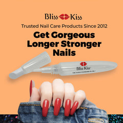 Bliss Kiss cuticle oil pen with proximal nail fold pusher for precise care