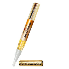 Bliss Kiss Milk & Honey cuticle oil pen applying at the nail edge
