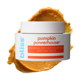 Bliss Pumpkin Powerhouse bottle front view signals premium skincare benefits