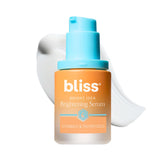 Bliss Vitamin C + Tri-Peptide serum bottle with dropper for brightening and even tone.