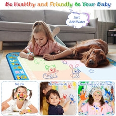 BlissfulBlend doodle mat stencils with easy shapes for kids