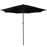 Blissun 9' patio umbrella with crank tilt for adjustable shade.