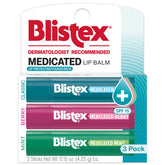 Blistex Medicated Lip Balm Classic packaging shows a compact 0.15 oz stick.