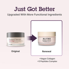 BLITHE Pressed Serum Tundra Chaga texture swirl demonstrates creamy moisture.