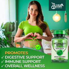 Bliva Nutrition L Reuteri capsules vegan-friendly gluten-free label