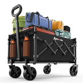 Blomoba collapsible wagon with 360 wheels for smooth off-road transport.