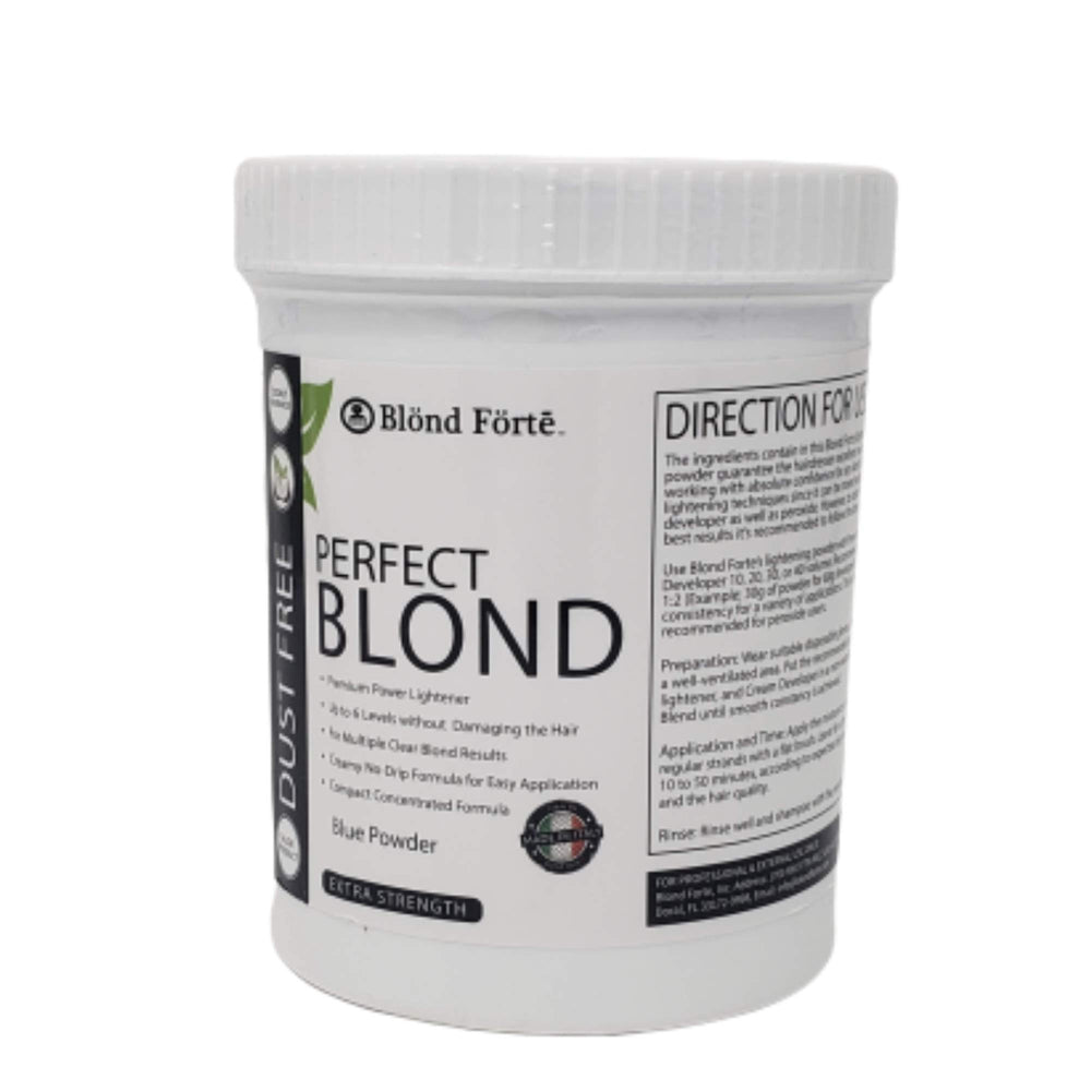 Blond Forte Perfect Blond dust-free lightener powder for clean, precise application