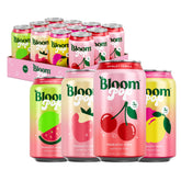 Bloom Pop by Bloom Nutrition variety pack of 12oz cans for refreshing, gut-friendly sipping