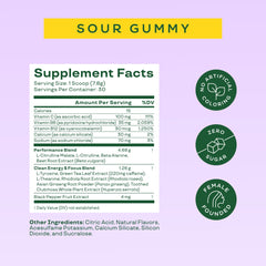 Sugar-free and keto-friendly Bloom Nutrition pre-workout formula.