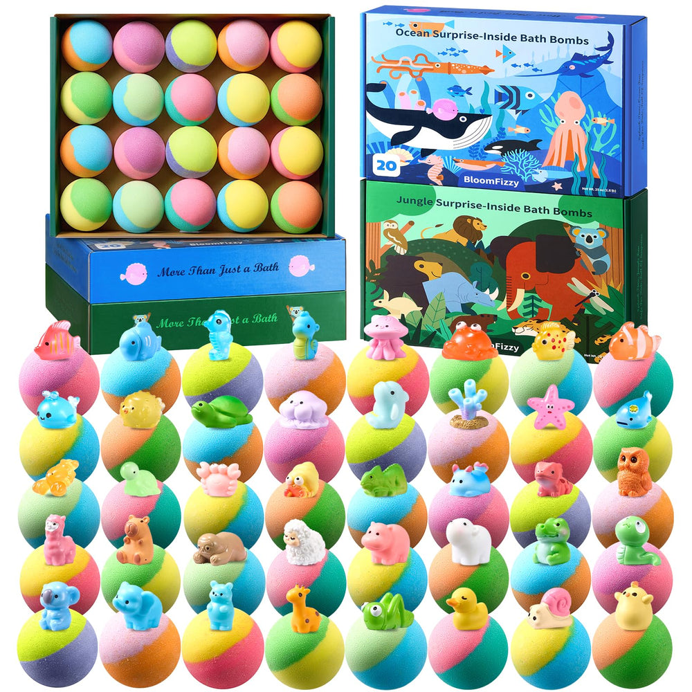 BloomFizzy Ocean Creatures pack bath bombs deliver colorful bath time adventures