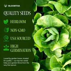 Bloomtiva Parris Island Cos seeds offer high germination for reliable sprouts