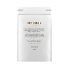 Blue Bottle small-batch roast capturing freshness and vibrant flavor.