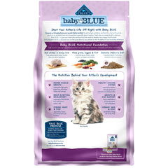 Blue Buffalo Baby BLUE dha-ara cognitive-support emphasizing kitten brain and eye development.