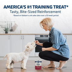 No poultry by-product statement on Blue Buffalo Bits packaging.