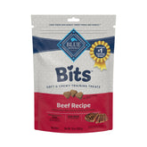 Blue Buffalo Bits soft treats with real beef first, ideal for gentle training rewards