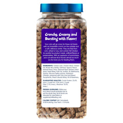 Blue Buffalo Bursts crunchy shell and creamy center entice cats during playtime.