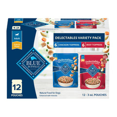Blue Buffalo Delectables Tasty Chicken Pouch – real chicken topper to enhance dry kibble.