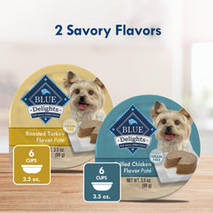 Blue Buffalo Delights small-breed packaging highlight