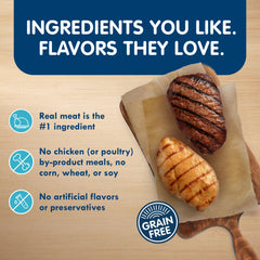 Blue Buffalo Delights small-breed serving suggestion for easy mealtime