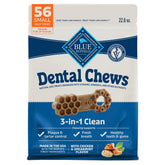 Blue Buffalo Dental Chews small pack front promotes daily dental care for small dogs.