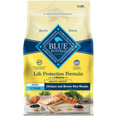 Blue Buffalo Life Protection Healthy Weight 5lb bag showing balanced nutrition for weight management.