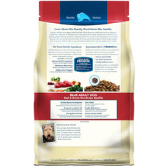 Blue Buffalo real beef first ingredient supports muscle development.