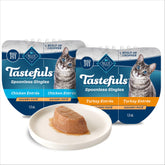 Blue Buffalo Tastefuls Spoonless Cups open for quick, mess-free meal service