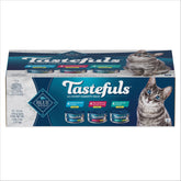 Blue Buffalo Tastefuls tuna flaked entrée in gravy boosts flavor and hydration for cats.