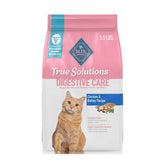 Blue Buffalo True Solutions digestive care bag front shows real chicken first ingredient.
