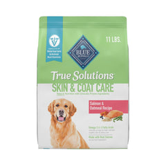 Blue Buffalo True Solutions with real salmon first ingredient supporting skin and coat health