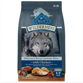 Blue Buffalo Wilderness dry dog food with real chicken first ingredient for adults