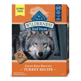 Blue Buffalo Wilderness Trail Treats box highlights real turkey first ingredient for meat-loving dogs