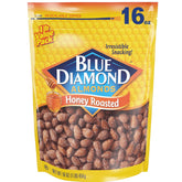 Blue Diamond Honey Roasted Almonds pack shot for snacking