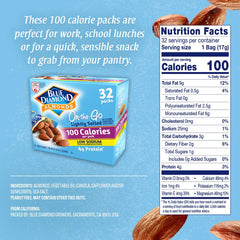 Blue Diamond Almonds lightly salted snack with 100 calories per pack