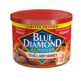 Blue Diamond Mike’s Hot Honey almonds in a can—crunchy, protein-rich snack with sweet heat.
